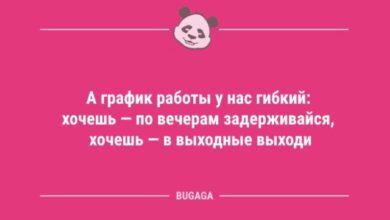 Photo of Анекдоты в середине недели: «А график работы у нас гибкий…» (10 шт)